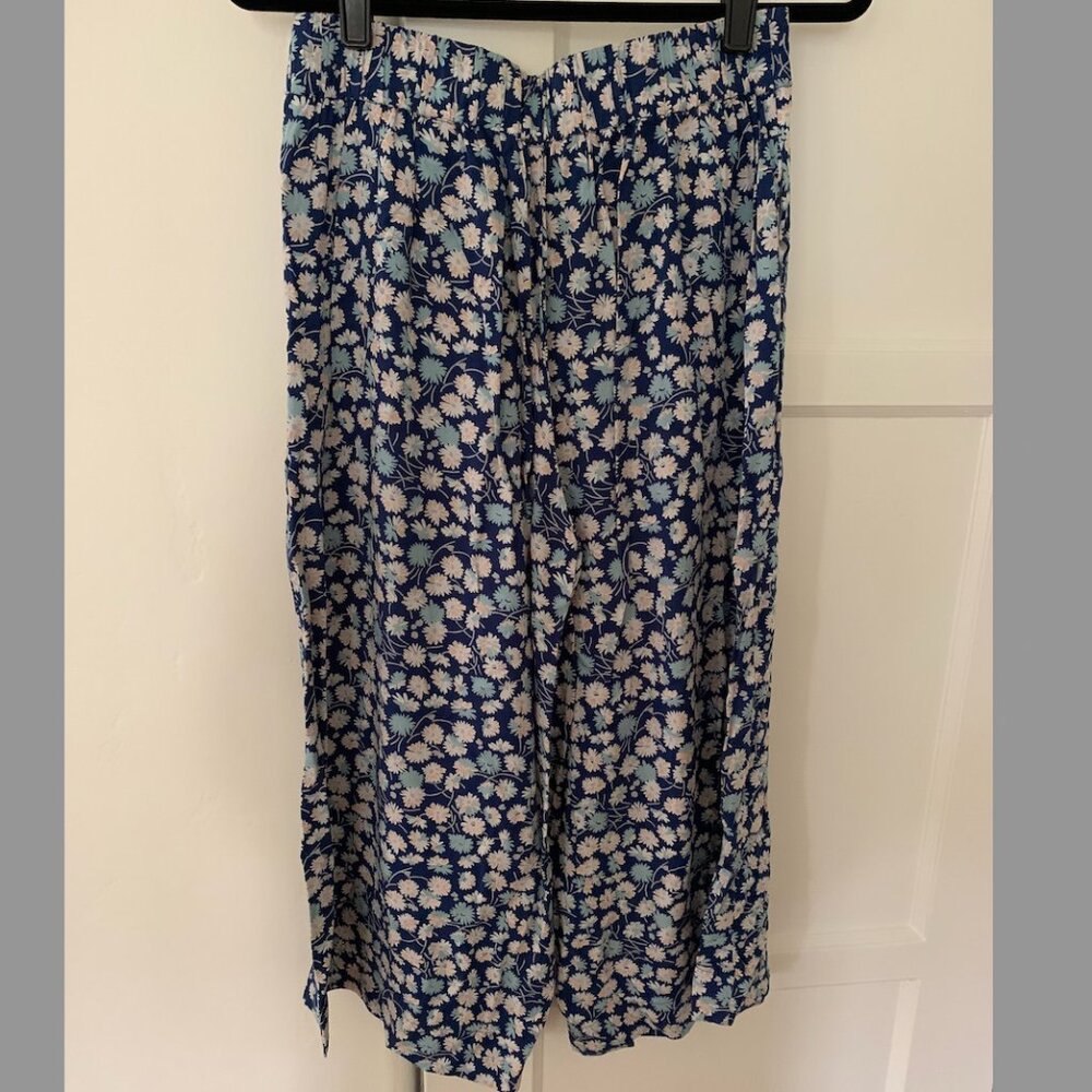 Madewell Huston Pull-On Crop Pants French Floral